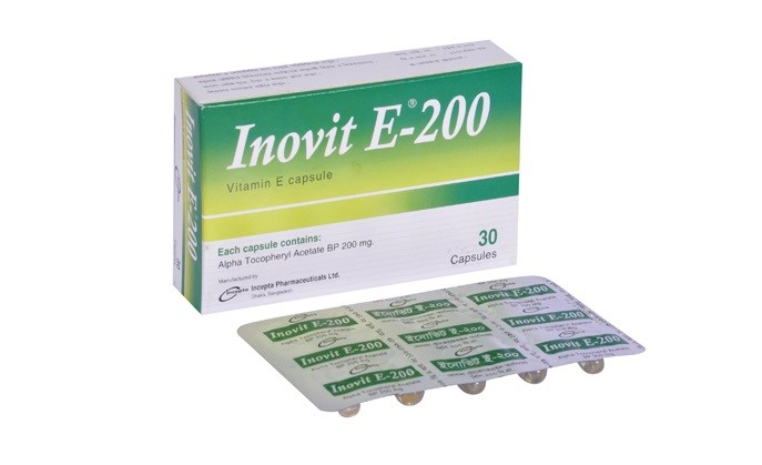 Inovit E 200 Capsule 30's pack