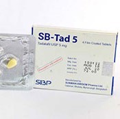 SB-Tad 5 mg Tablet 4's pack