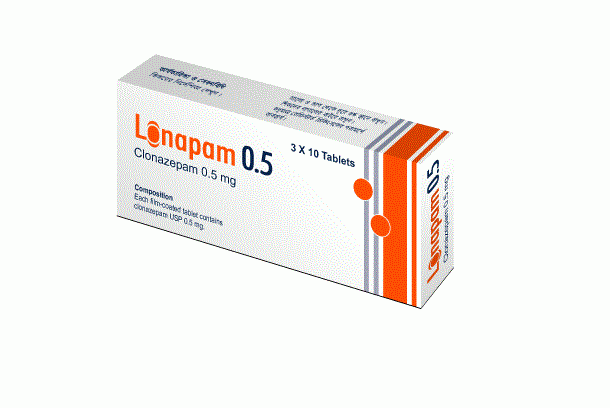 Lonapam 0.5 Tablet 50's pack